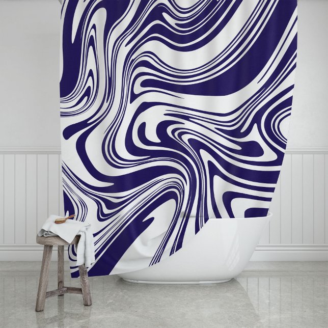 Modern Contemporary Bold Large Scale Abstract  Shower Curtain (Creator Uploaded)