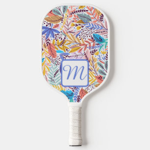MODERN, CONTEMPORARY BOTANICAL PRINT PICKLEBALL PADDLE