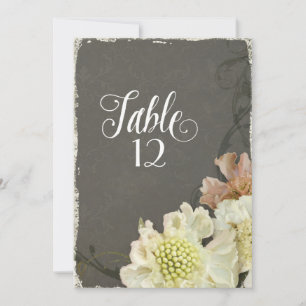 Modern Contemporary Flowers Scabiosa Fall Wedding