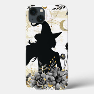 Modern contemporary Halloween witch 3 iPhone 13 Case