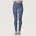 Modern cool blue denim jeans patterned leggings<br><div class="desc">Modern cool blue demin jeans patterned legging.</div>