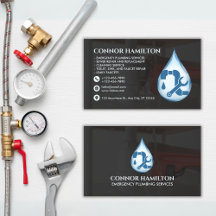 Modern Cool Blue Emergency Plumbing Services