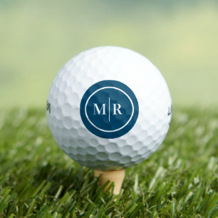 Modern Cool Monogram Initial Golf Balls