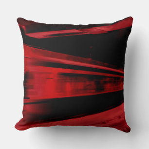 Modern, cool motion concept in red and black cushion