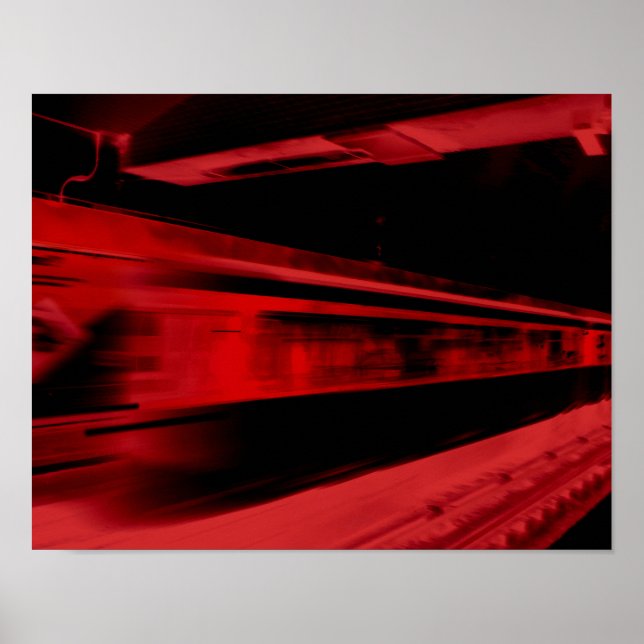 Modern, cool motion concept in red and black poster (Front)