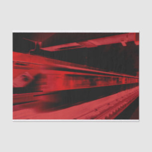 Modern, cool motion concept in red and black tissue paper