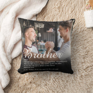 Modern Cool Photo Best Brother Ever Definition Cushion