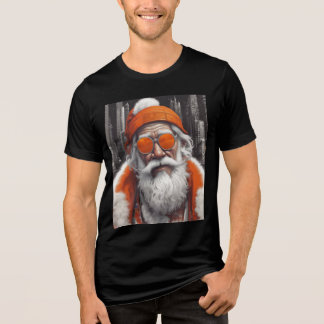Modern Cool Santa Claus T-Shirt | Hoodie  Tri-Blend Shirt