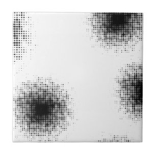 Modern, cool trendy abstract halftone dots pattern ceramic tile