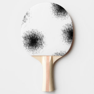 Modern, cool trendy abstract halftone dots pattern ping pong paddle