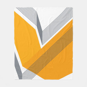 Modern, cool, trendy, urban, simple geometric art fleece blanket