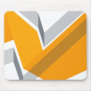 Modern, cool, trendy, urban, simple geometric art mouse pad