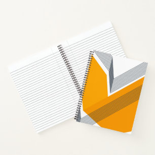 Modern, cool, trendy, urban, simple geometric art notebook