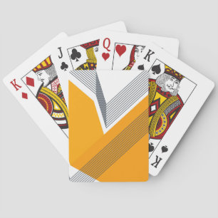 Modern, cool, trendy, urban, simple geometric art playing cards