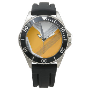 Modern, cool, trendy, urban, simple geometric art watch