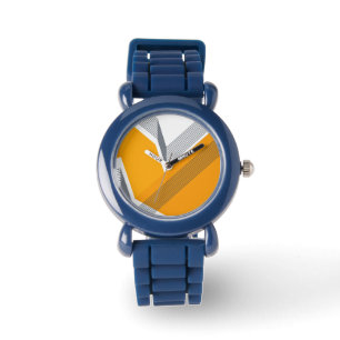 Modern, cool, trendy, urban, simple geometric art watch