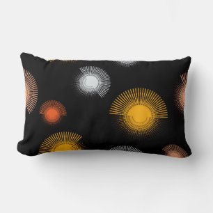 Modern, Cool, unique, trendy, urban brush strokes Lumbar Cushion