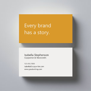 Modern Copywriter Freelance Writer  Business Card