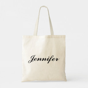 Modern Coquette Customise Name  Chic Bridesmaid  Tote Bag