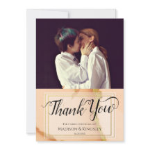 Modern Coral Abstract 💡 Inky Oil Wedding