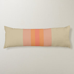 Modern Coral Beige Striped Pattern Body Cushion