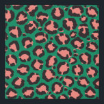 Modern Coral Pink Black Green Leopard Animal Print<br><div class="desc">This modern and trendy pattern is perfect for the stylish fashionista. It features a hand-drawn coral pink, black, and bright green safari animal print. It's elegant, cool, artsy, and unique. ***IMPORTANT DESIGN NOTE: For any custom design request such as matching product requests, colour changes, placement changes, or any other change...</div>