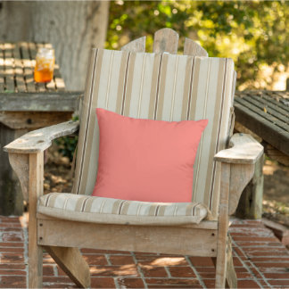 Modern Coral pink Plain Solid Colour Cushion