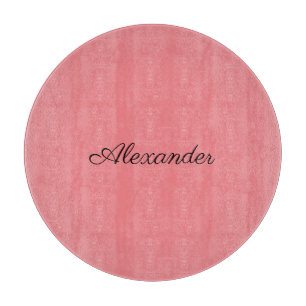 Modern Coral template,  Black Script   Cutting Boa Board