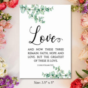 Modern Corinthians Bible Verse Card