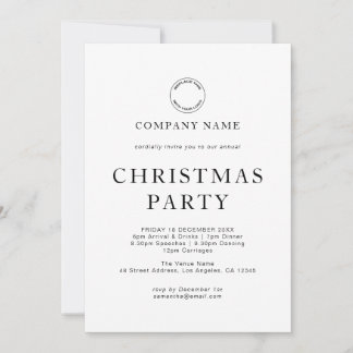 Modern Corporate Any Colour Christmas Party Invitation