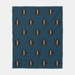 Modern Corporate Business Custom Logo Fleece Blanket