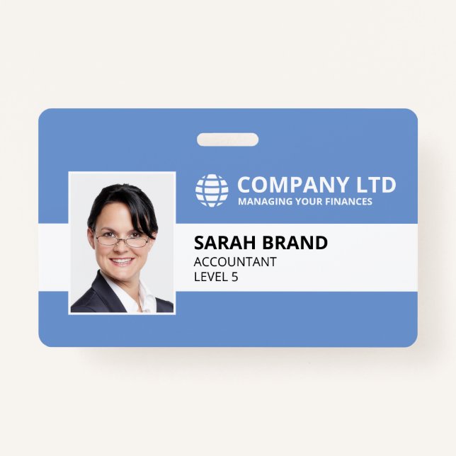 Modern Corporate Business Staff ID ID Badge (Front)