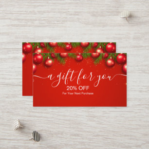 Modern Corporate Christmas Season  Discount Card