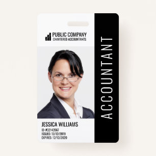 Modern Corporate Logo Photo Employee ID Badge