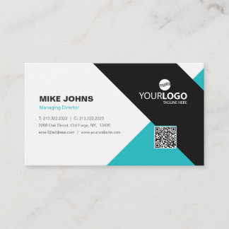 Modern Corporate & Professional Your Logo Business Card