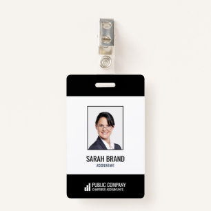 Modern Corporate Staff Employee Business ID Badge