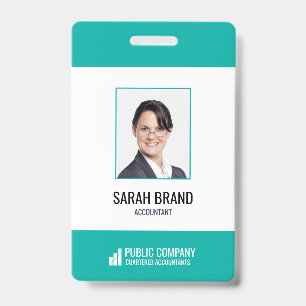 Modern Corporate Staff Employee Business ID Badge