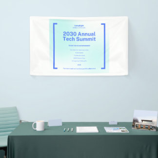 Modern Corporate Tech Summit Event Banner - 2030 A