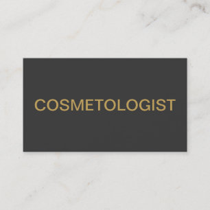Modern Cosmetologist Professional Business Card