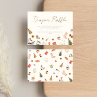 Modern Cosy Christmas Baby Shower Diaper Raffle