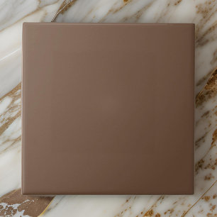 Modern Cosy Solid Colour Bison Brown Ceramic Tile