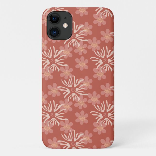 Modern Cottage Floral – Soft Terracotta Palette Case-Mate iPhone Case (Back)