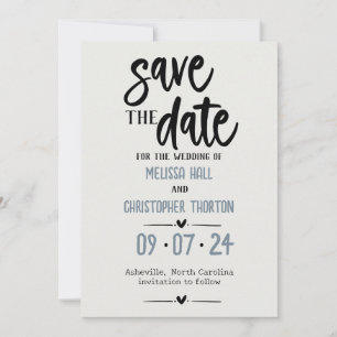 Modern Country Typograpy Save The Date