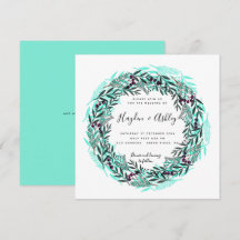 Modern country watercolour holiday Wedding