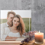 Modern Couple Collage Photo & Minimal Family Gift Ceramic Tile<br><div class="desc">Modern Couple Collage Photo & Minimal Family Gift</div>