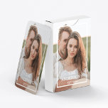 Modern Couple Collage Photo & Minimal Family Gift Playing Cards<br><div class="desc">Modern Couple Collage Photo & Minimal Family Gift</div>