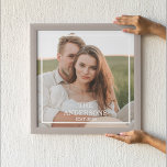 Modern Couple Collage Photo & Minimal Family Gift Poster<br><div class="desc">Modern Couple Collage Photo & Minimal Family Gift</div>