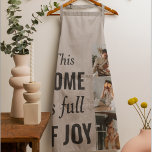 Modern Couple Family Photo & Family Quote Apron<br><div class="desc">Modern Couple Family Photo & Family Quote</div>