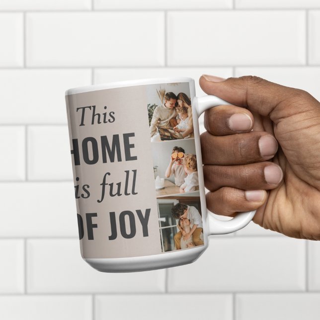 Modern Couple Family Photo & Family Quote Coffee Mug (Creator Uploaded)