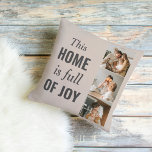 Modern Couple Family Photo & Family Quote Cushion<br><div class="desc">Modern Couple Family Photo & Family Quote</div>